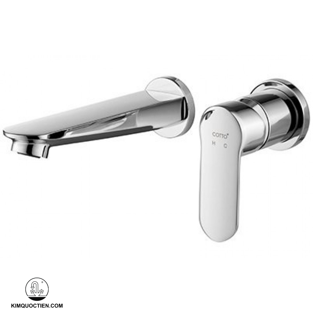Vòi lavabo COTTO CT2407A gắn tường với kiểu dáng hiện đại