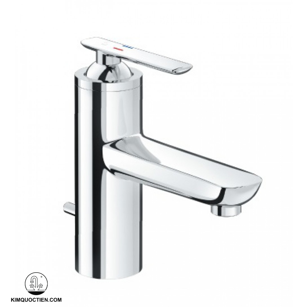 Vòi lavabo INAX LFV4102S gắn tường tay gạt gật gù tiện lợi, bề mặt mạ crom – niken bền đẹp