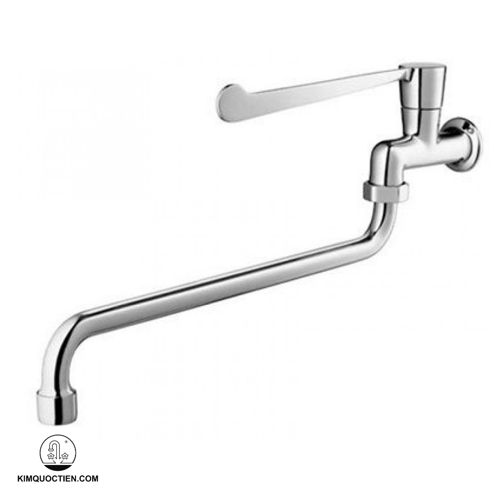 Vòi lavabo cảm ứng COTTO CT1154C37 gắn tường thiết kế thanh mảnh, lớp mạ Nickel-Chrome sang trọng