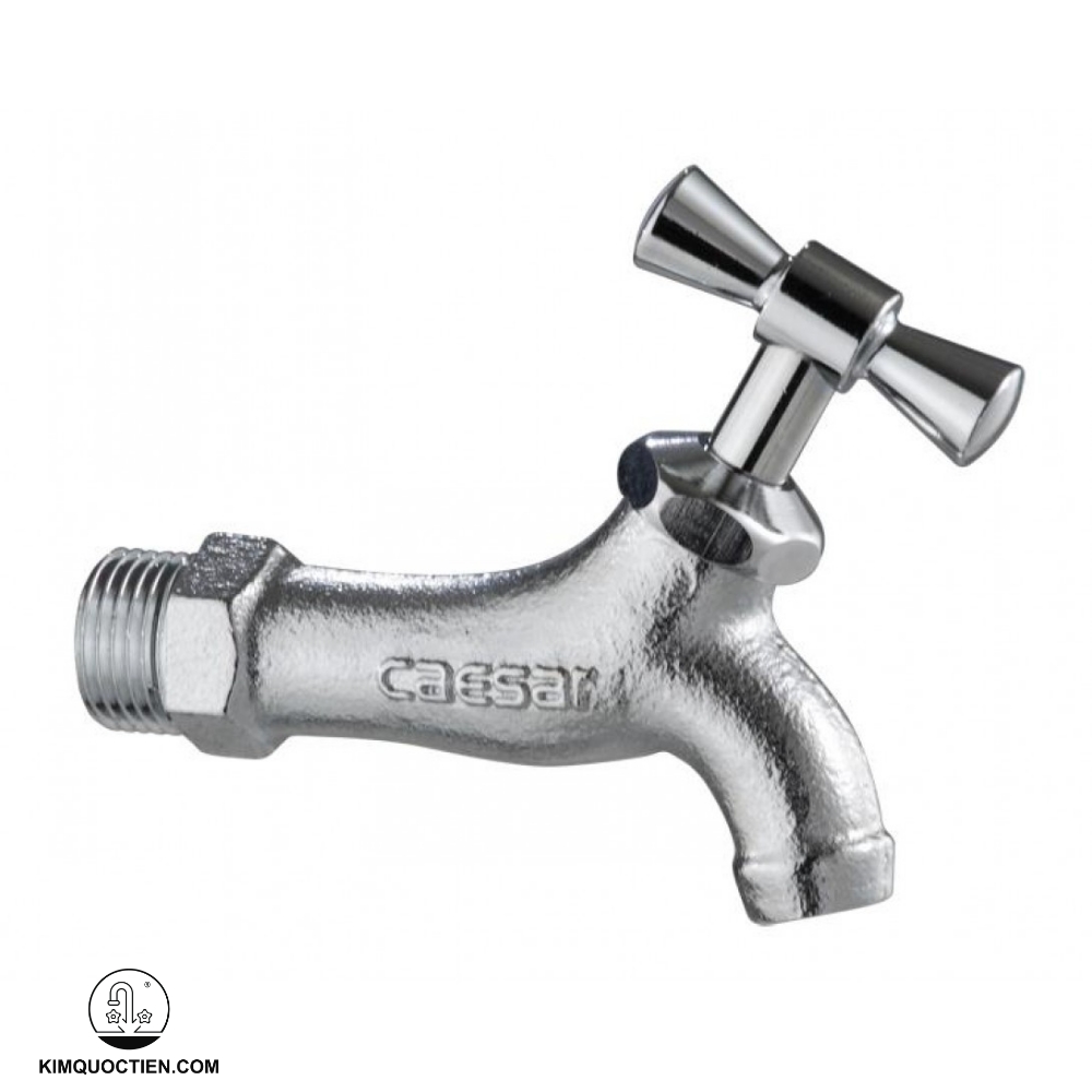 Vòi lạnh gắn tường CAESAR W034-1 phi 21 thiết kế hiện đại