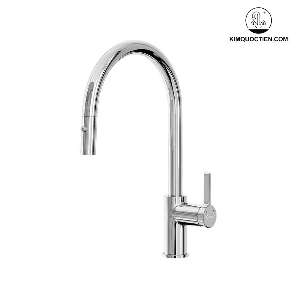 Vòi rửa bát dây rút KONOX Alto Smart Chrome