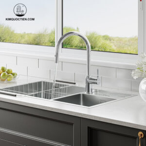 Vòi rửa bát dây rút KONOX Alto Smart Chrome