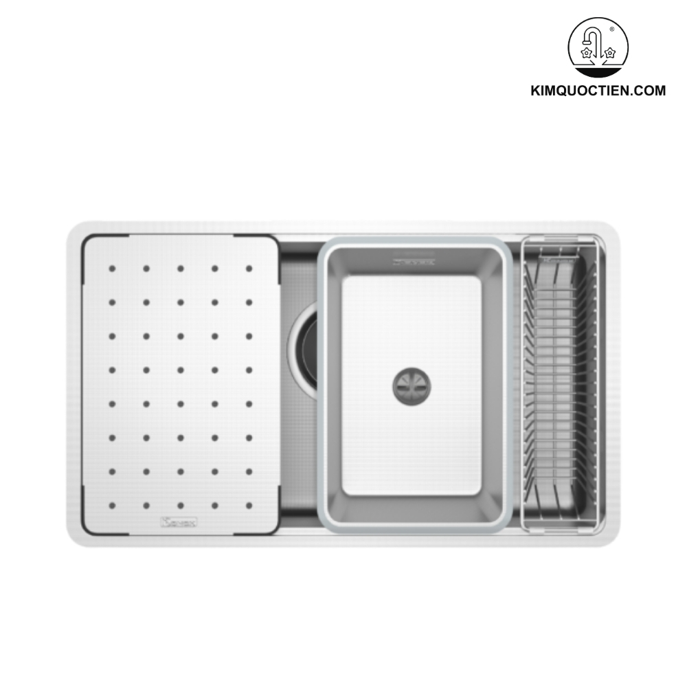 Chậu rửa bát chống xước KONOX Dekor 8044SU Workstation Sink