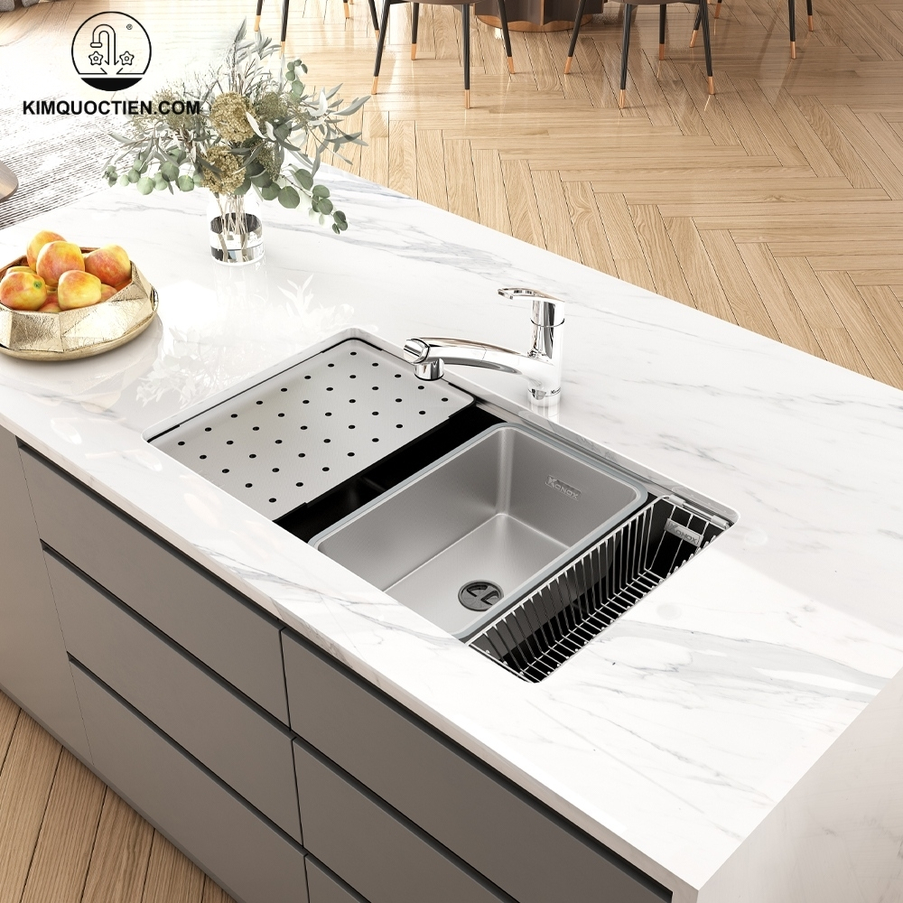 Chậu rửa bát chống xước KONOX Dekor 8044SU Workstation Sink