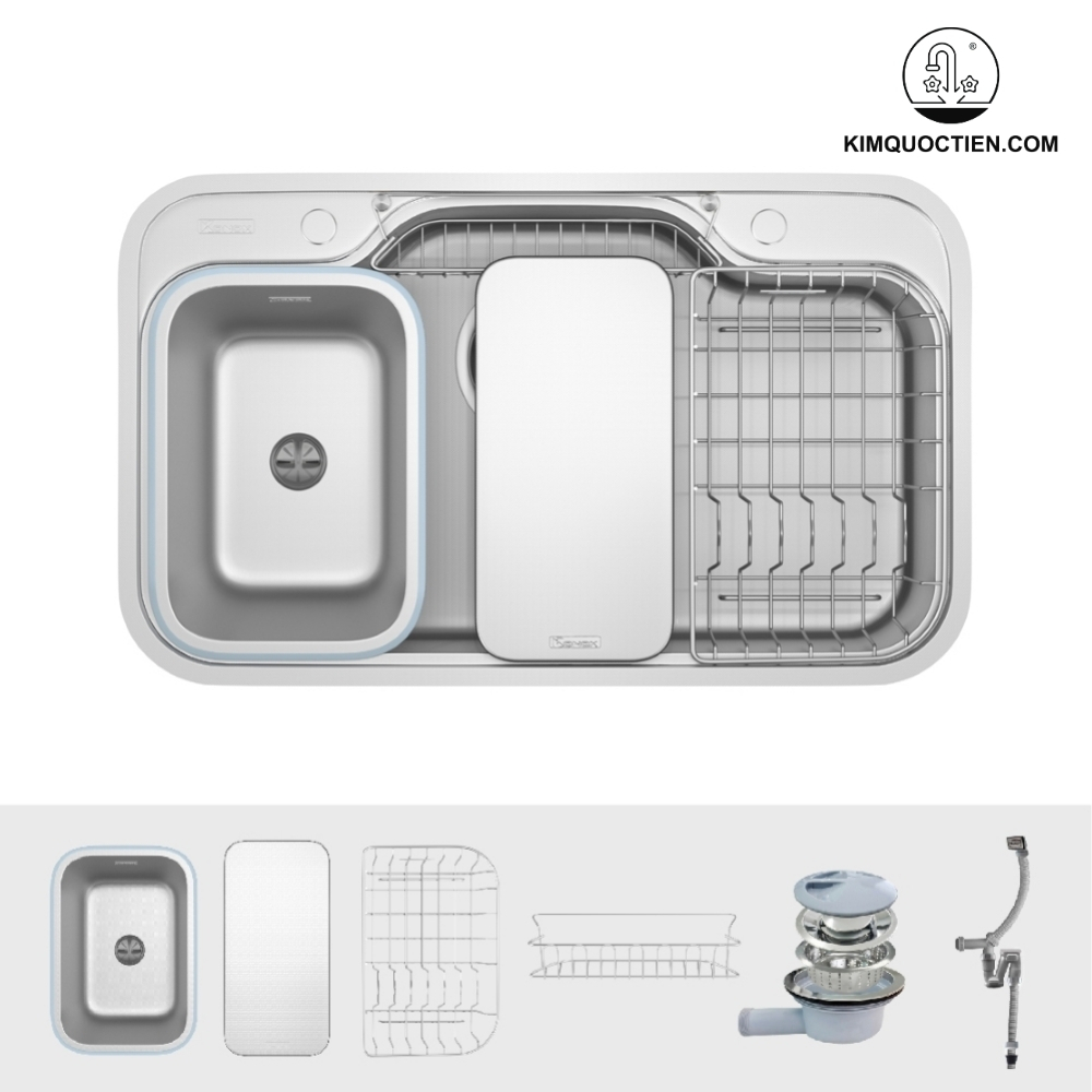 Chậu rửa bát chống xước KONOX Dekor 8048SU Workstation Sink