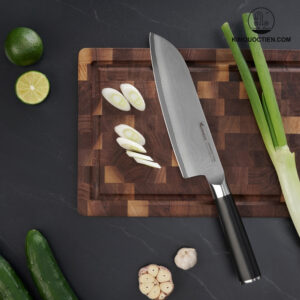 Dao đa năng thép Nhật Damascus KONOX Eiko Santoku Series 7″