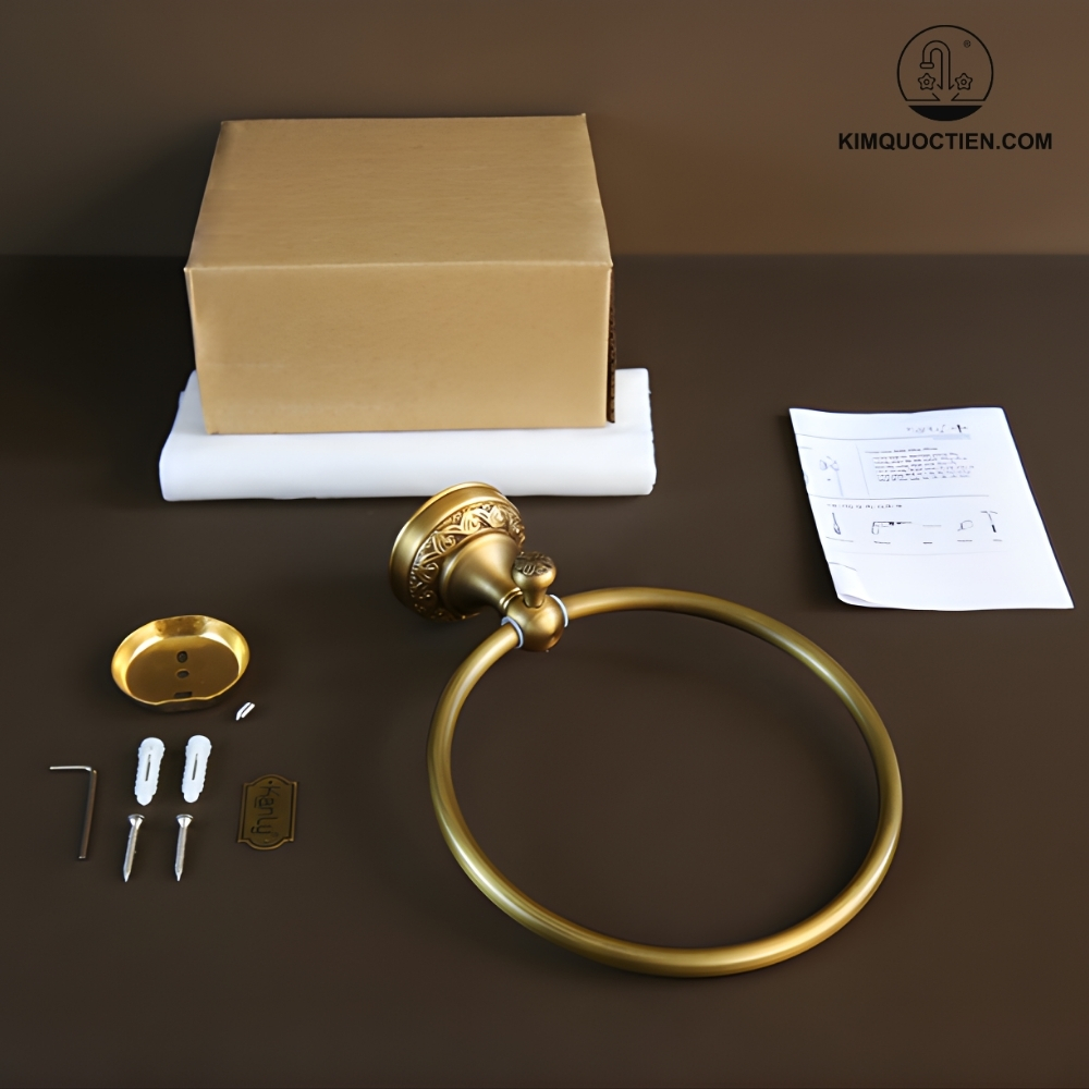 Vòng Treo Khăn Kanly GCH02 Bằng Đồng Cổ Điển