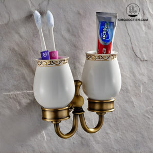 Giá Để Cốc Đôi Kanly GCH08 Bằng Đồng