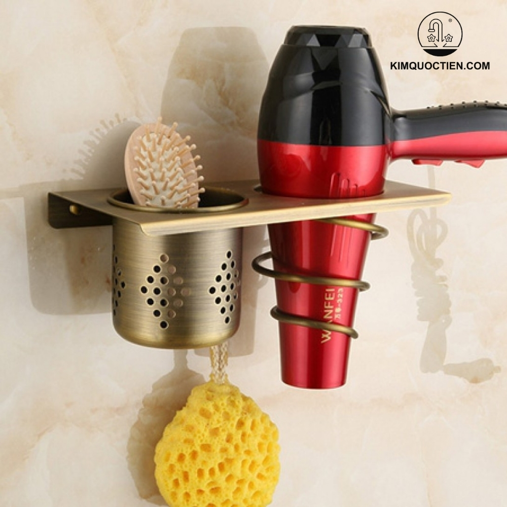 Giá Để Máy Sấy Tóc Kanly GCK15 Bằng Đồng