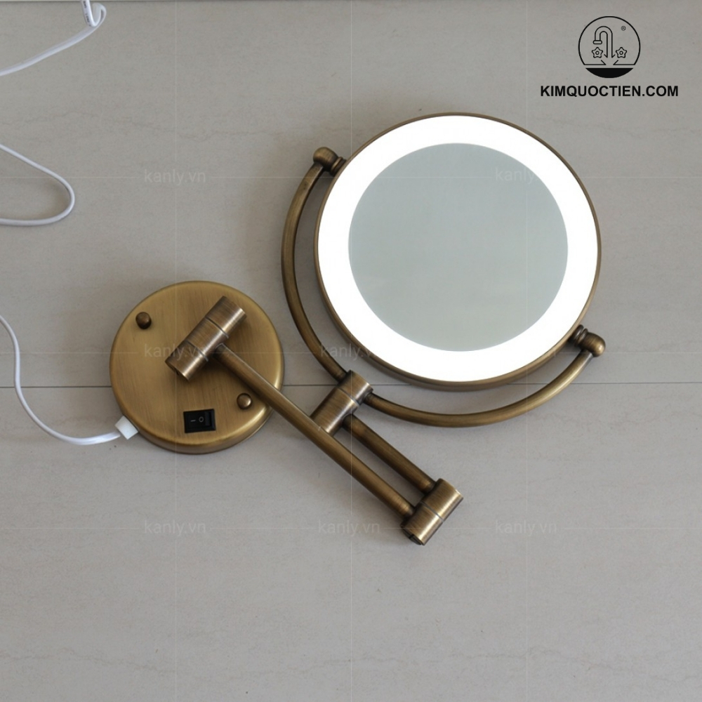 Gương Cạo Râu Kanly GCK18L Gắn Tường Có Đèn
