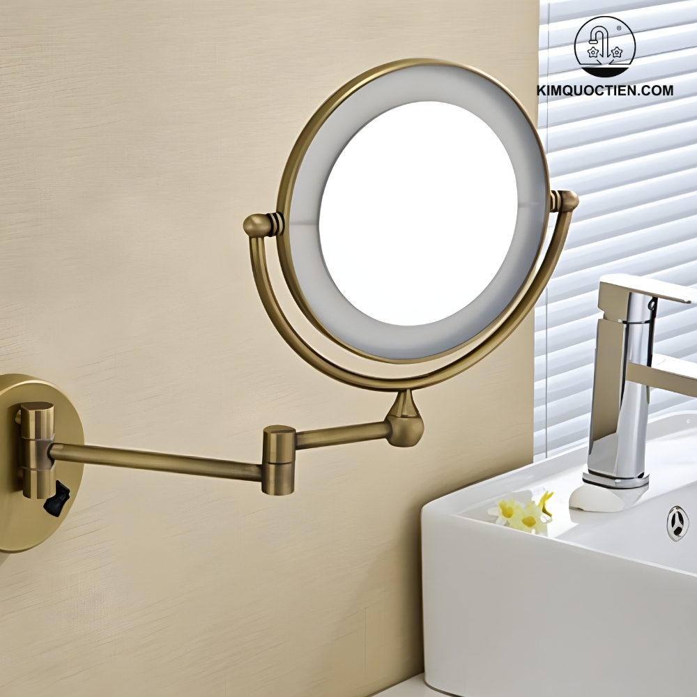 Gương Cạo Râu Kanly GCK18L Gắn Tường Có Đèn