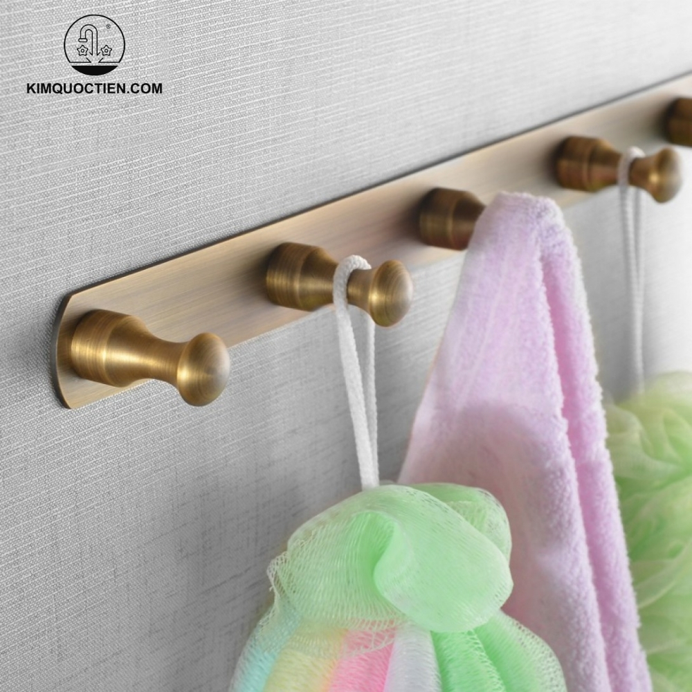 Móc Treo Đồ Kanly GCK20 5 Móc Bằng Đồng Cổ Điển
