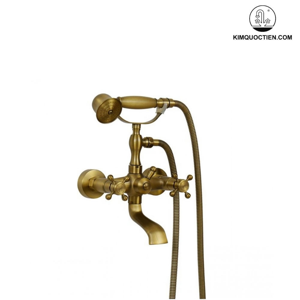 Vòi Sen Tắm Kanly GCS01 Nóng Lạnh Đồng Thau Cổ Điển