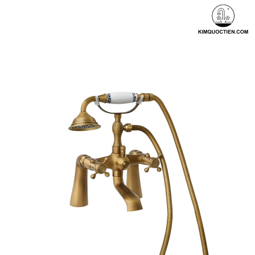 Vòi Sen Tắm Kanly GCS02 Nóng Lạnh Đồng Thau Cổ Điển
