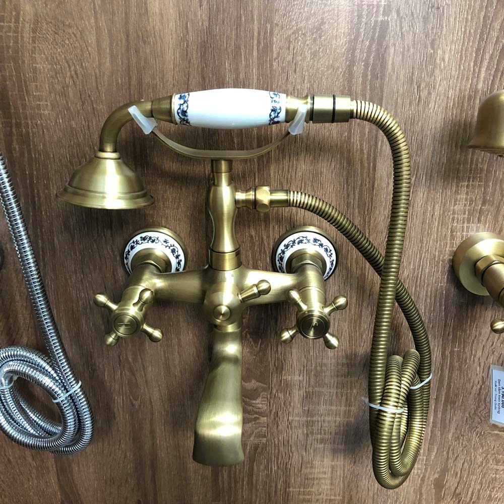 Bộ sen tắm nóng lạnh Kanly GCS03 sử dụng chất liệu đồng thau cap cấp