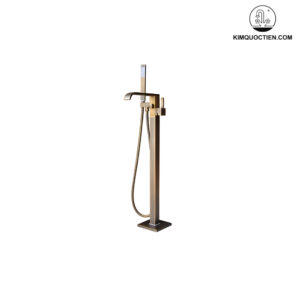 Vòi Sen Xả Bồn Tắm Kanly GCS07 Nóng Lạnh Đặt Sàn Cổ Điển Đồng Thau