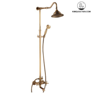 Vòi Sen Cây Kanly GCS13 Nóng Lạnh Cổ Điển Đồng Thau