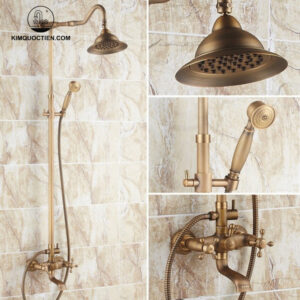 Vòi Sen Cây Kanly GCS13 Nóng Lạnh Cổ Điển Đồng Thau