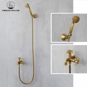 Vòi Sen Tắm Kanly GCS15 Lạnh Cổ Điển Đồng Thau