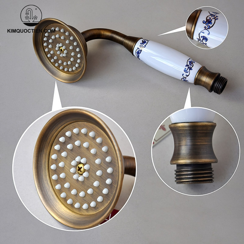 Vòi Sen Tắm Kanly GCS21 Nóng Lạnh Cổ Điển Gắn Tường