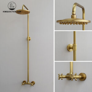 Vòi Sen Cây Kanly GCS30 Nóng Lạnh Cổ Điển Đồng Thau