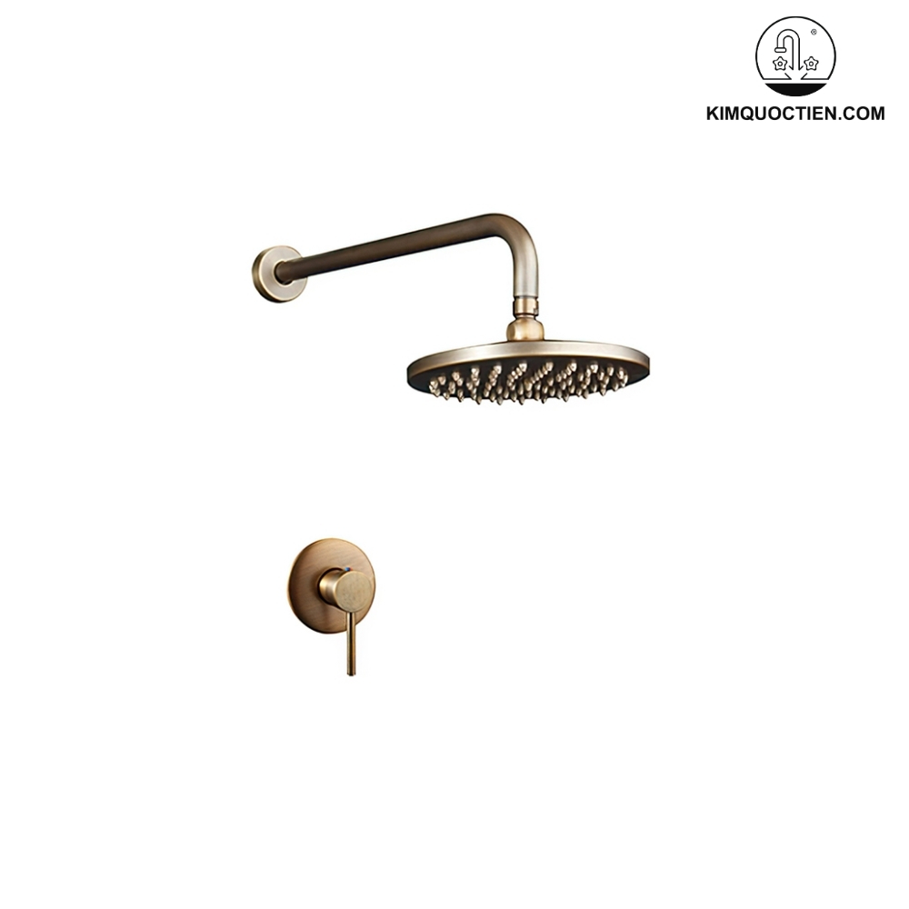 Vòi Sen Kanly GCS71 Nóng Lạnh Âm Tường Đồng Thau Cổ Điển