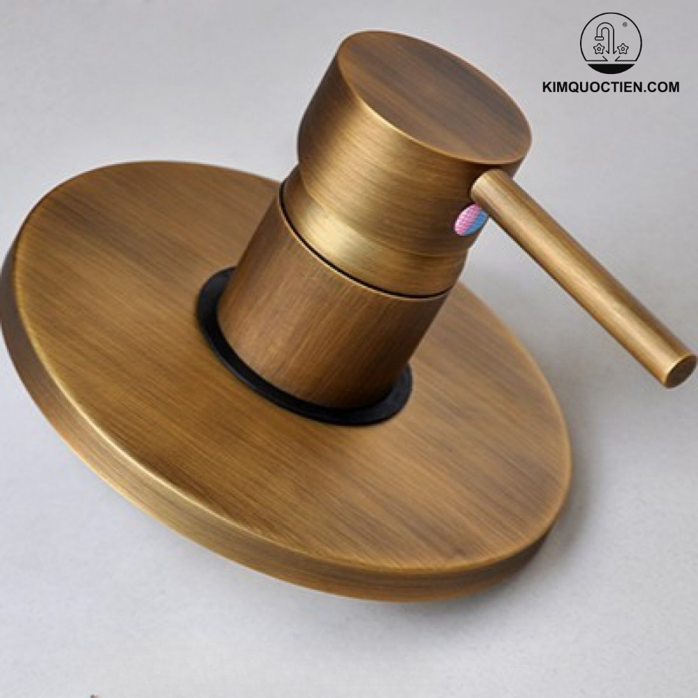Vòi Sen Kanly GCS71 Nóng Lạnh Âm Tường Đồng Thau Cổ Điển