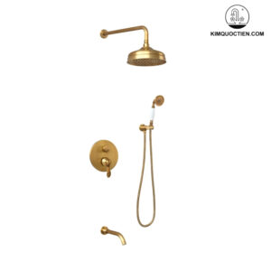 Vòi Sen Kanly GCS78 Nóng Lạnh Âm Tường Đồng Thau Cổ Điển