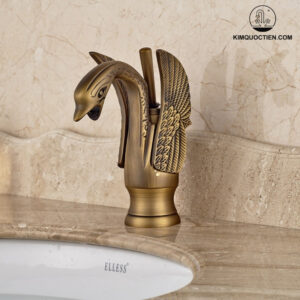 Vòi Lavabo Kanly GCV09 Nóng Lạnh Bằng Đồng Cổ Điển