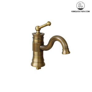 Vòi Lavabo Kanly GCV16 Nóng Lạnh Bằng Đồng Cổ Điển