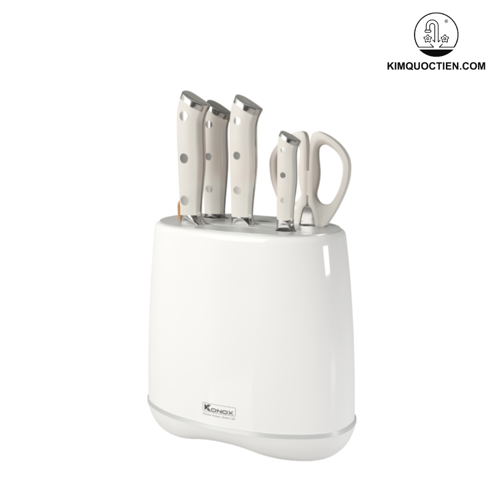 Bộ dao làm bếp 5 món cao cấp Konox Haper Grey
