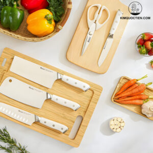 Bộ dao làm bếp 5 món cao cấp Konox Haper Grey