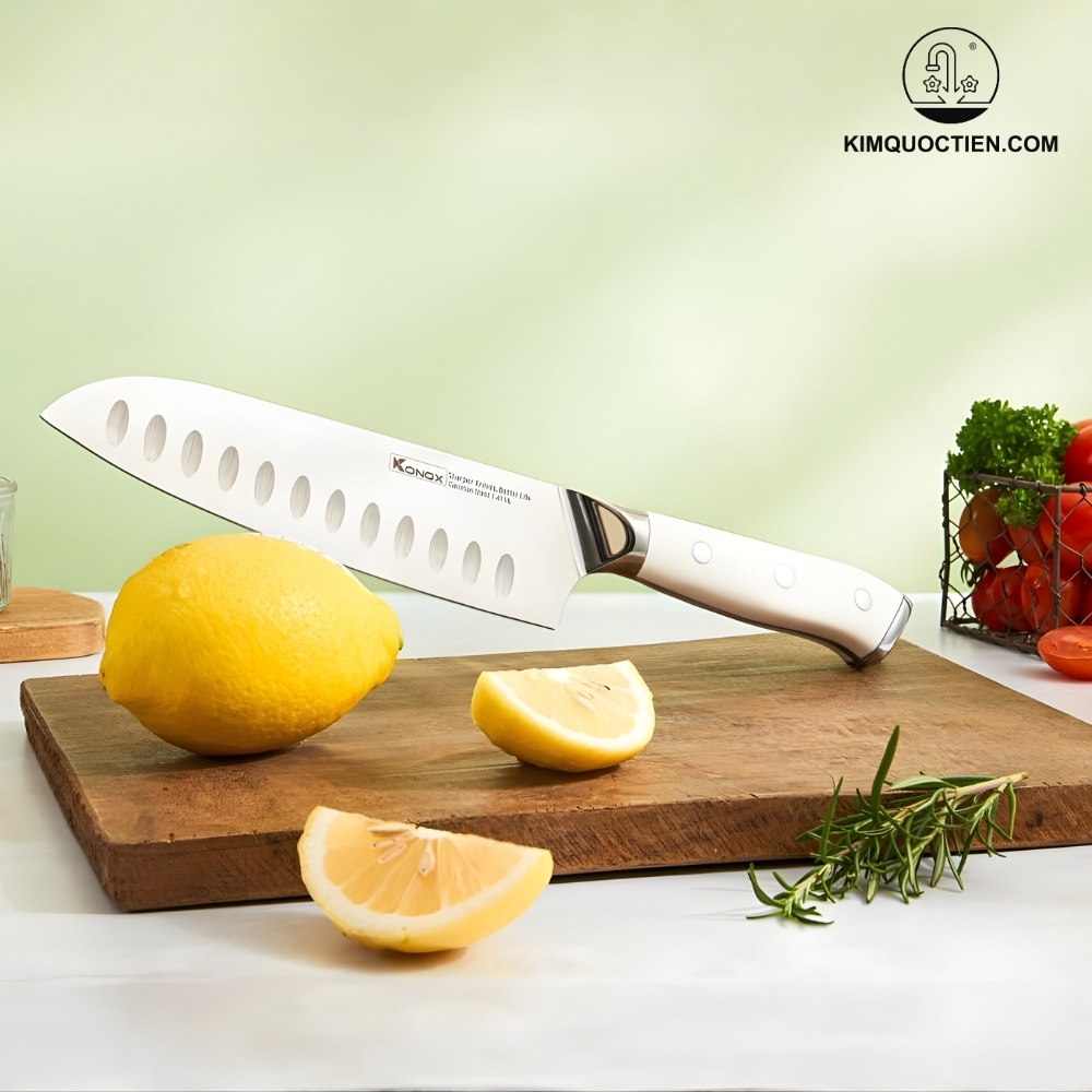 Bộ dao làm bếp 5 món cao cấp Konox Haper Grey