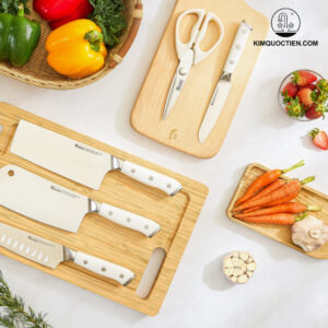 Bộ dao làm bếp 5 món cao cấp Konox Haper Orange