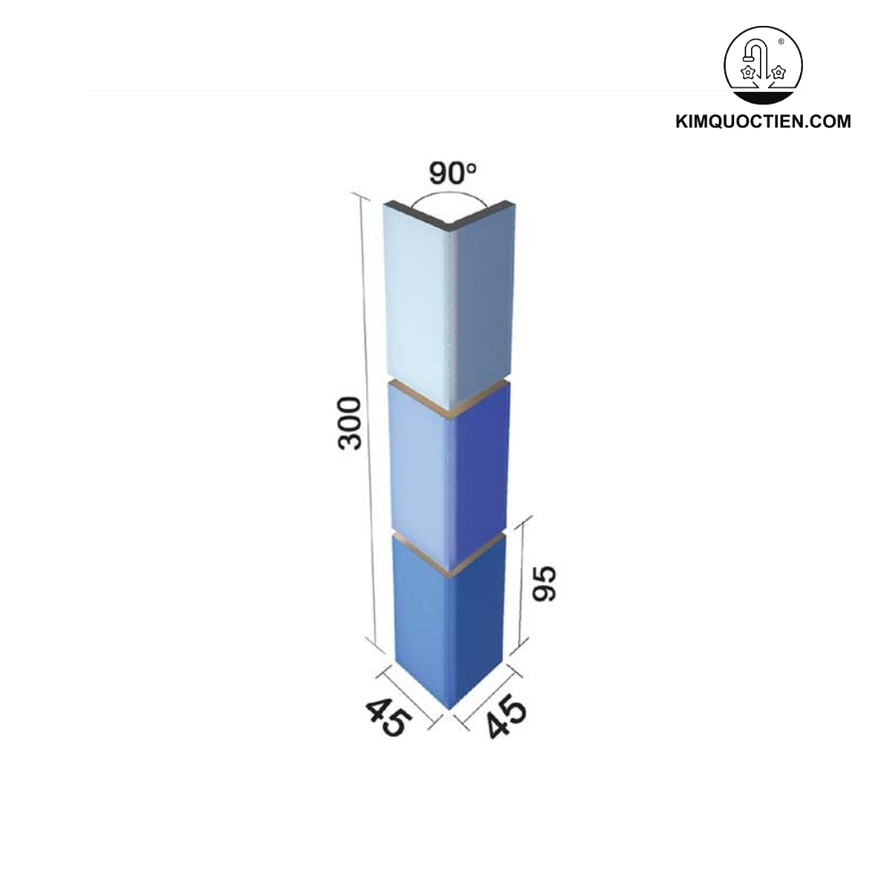 Gạch góc hồ bơi INAX INAX-255/90-15/POL-B1,B2,B3