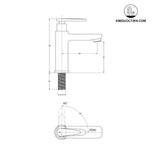 Vòi lavabo lạnh Luxta L1105T3