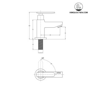 Vòi lavabo lạnh Luxta L1111T3