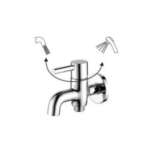 Vòi sen lạnh Luxta L2111Z có tay gạt kim loại giúp điều chỉnh dòng nước linh hoạt