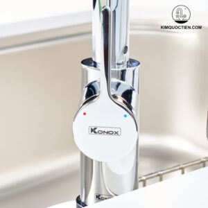 Vòi rửa bát dây rút KONOX Lumo Smart Chrome