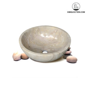 Chậu Rửa Mặt Lavabo Kanly MAR11N Đặt Bàn Đá Tự Nhiên 400x150 mm