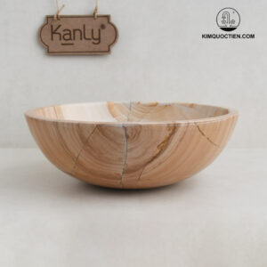 Chậu Rửa Mặt Lavabo Kanly MAR13N Đặt Bàn Đá Marble Tự Nhiên 400x140 mm