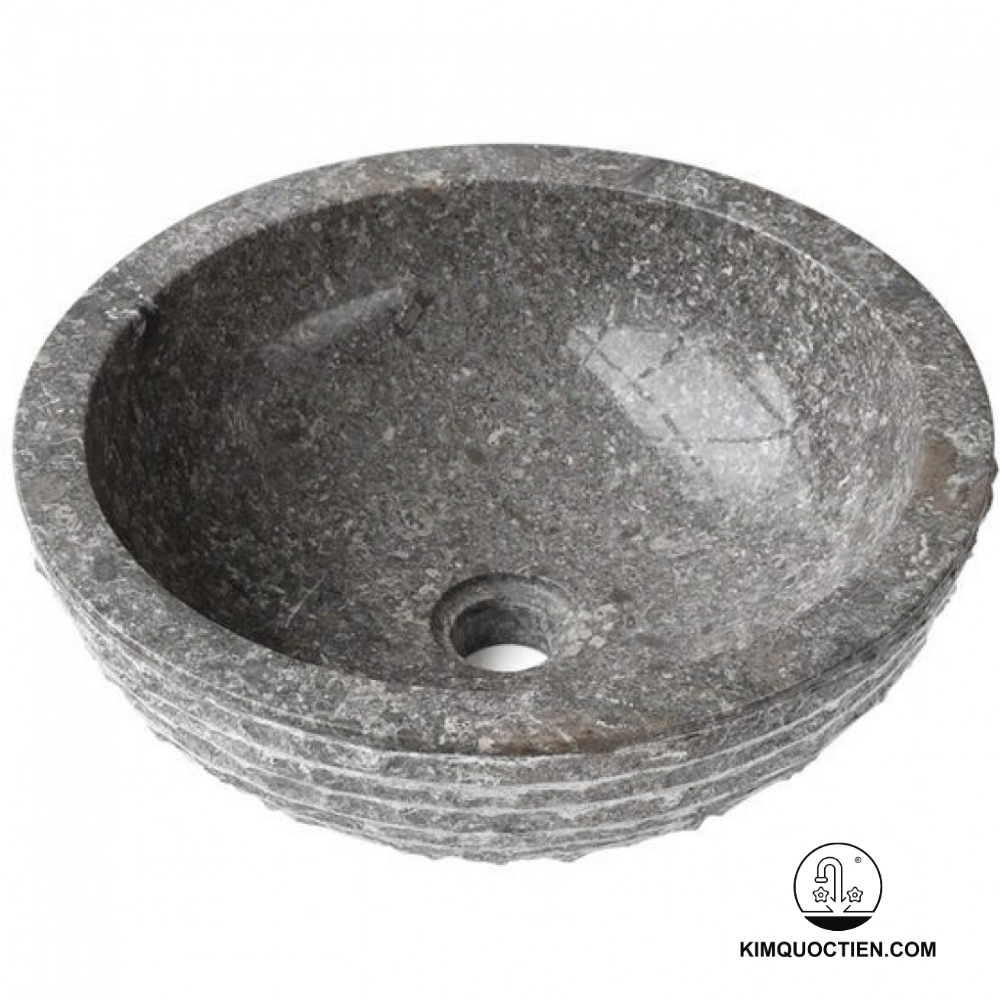 Chậu Rửa Mặt Lavabo Kanly MAR14BI Đặt Bàn Đá Marble Tự Nhiên 400x150 mm