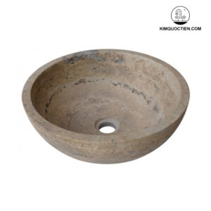 Chậu Rửa Mặt Lavabo Kanly MAR14V Đá Marble Tự Nhiên 400x150 mm