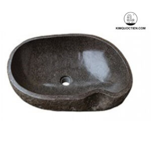 Chậu Rửa Mặt Lavabo Kanly MAR15BI Đặt Bàn Đá Cuội 600x420 mm