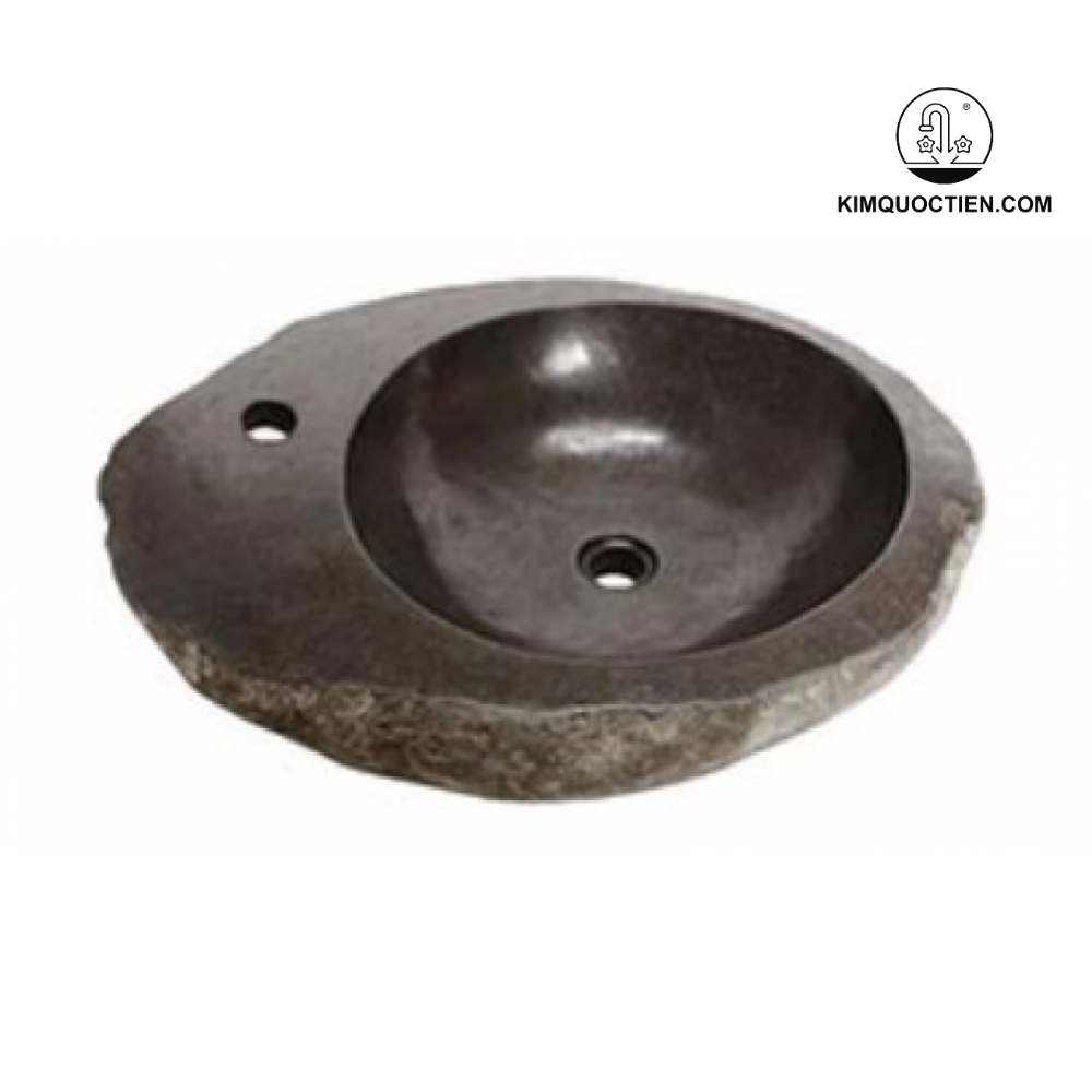 Chậu Rửa Mặt Lavabo Kanly MAR15HI Đặt Bàn Đá Cuội Tự Nhiên