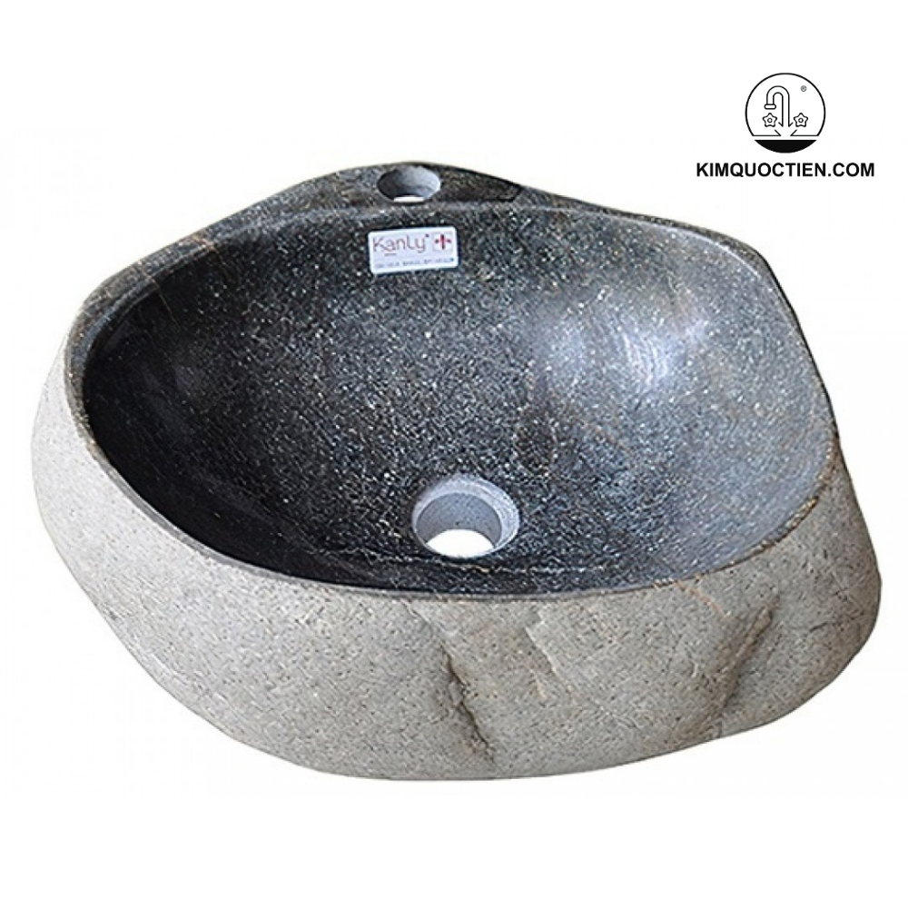 Chậu Rửa Mặt Lavabo Kanly MAR15HV Đặt Bàn Đá Tự Nhiên 400x150 mm