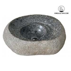 Chậu Rửa Mặt Lavabo Kanly MAR15SV Đặt Bàn Đá Cuội 450x280 mm