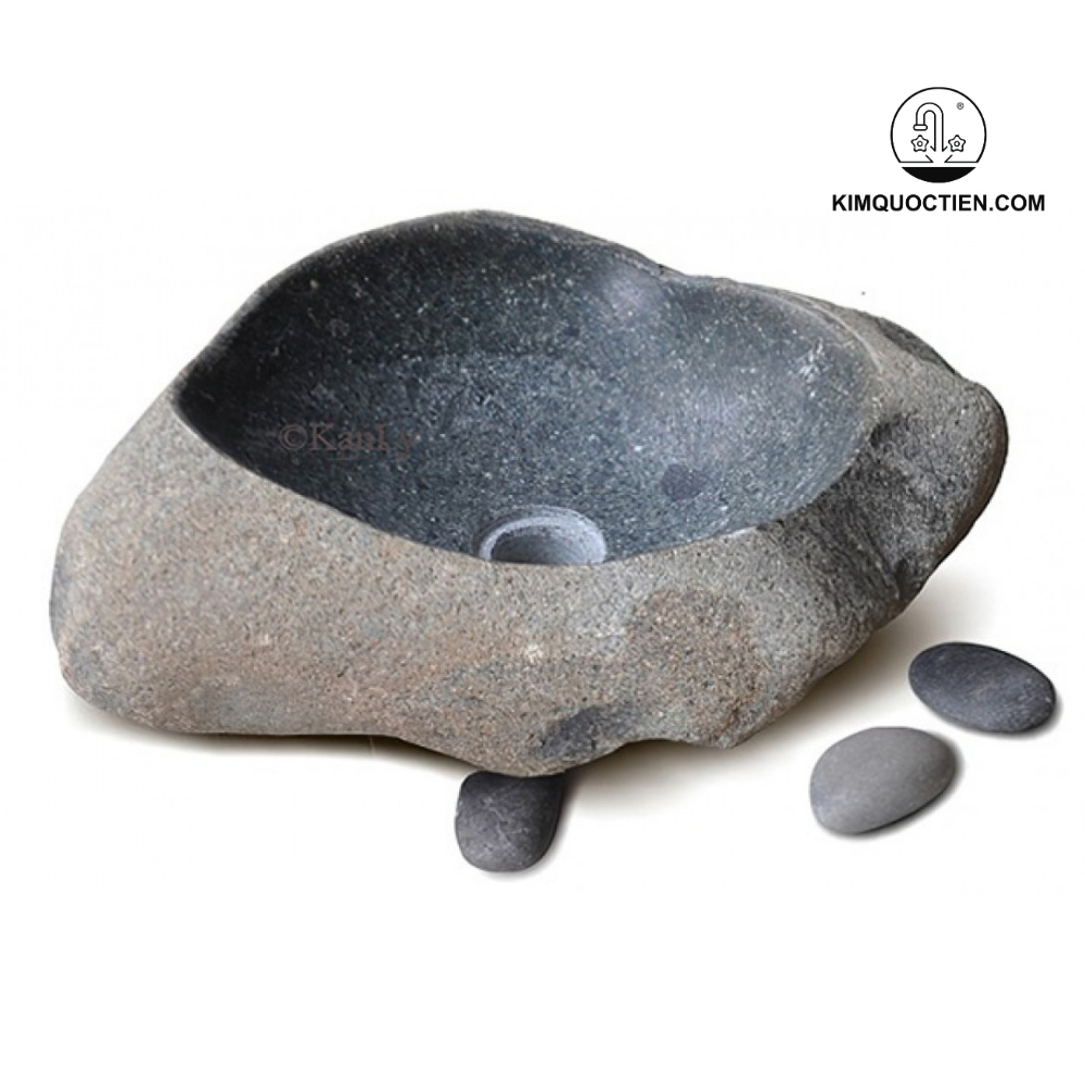 Chậu Rửa Mặt Lavabo Kanly MAR15V Đá Cuội Đặt Bàn