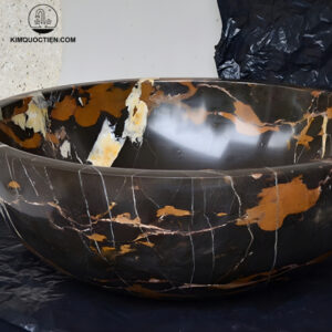 Chậu Rửa Mặt Lavabo Kanly MAR16N Đặt Bàn Đá Tự Nhiên 400x150 mm