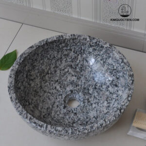 Chậu Rửa Mặt Lavabo Kanly MAR16V Đặt Bàn Đá Marble 400x150 mm